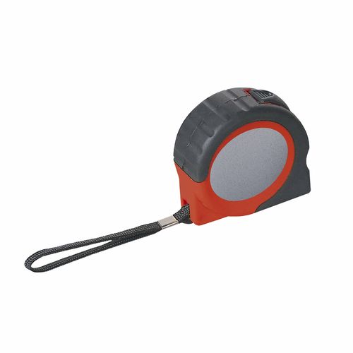 ABS 5-metre quick-release tape measure with lock button, rubber grip and belt clip