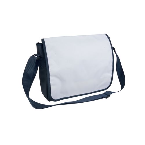 600D polyester book bag with adjustable shoulder strap and white flap 600D polyester book bag with adjustable shoulder strap and white flap