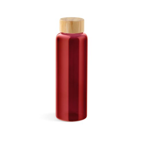 Indus Trinkflasche aus Borosilikatglas mit Bambusdeckel, 510 ml Indus Trinkflasche aus Borosilikatglas mit Bambusdeckel, 510 ml