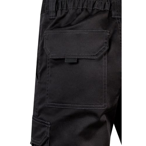VL HEBE. Bermuda stretch, multipoches (240g/m²), en coton (46%), EME (38%) et polyester (16%)
