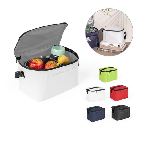 CANCUN. Thermal bag in 600D recycled polyester with adjustable webbing strap 7 L CANCUN. Thermal bag in 600D recycled polyester with adjustable webbing strap 7 L