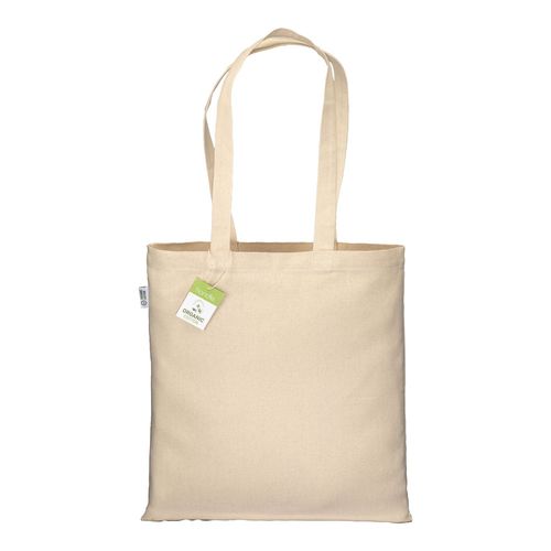 220/g m2 organic cotton shopping bag, long hanles