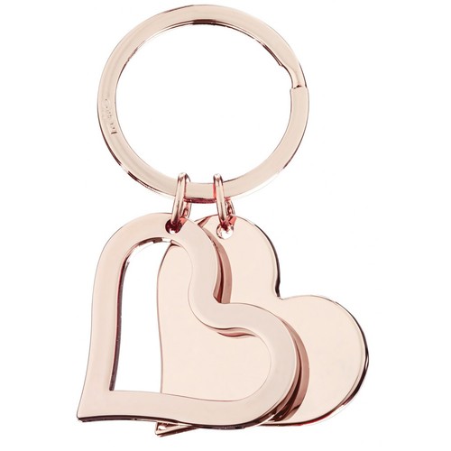 ROSÉ DOUBLE HEART KEY RING ROSÉ DOUBLE HEART KEY RING