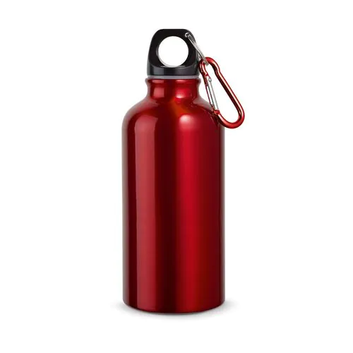 LANDSCAPE S. Bouteille de sport 400mL en aluminium avec mousqueton LANDSCAPE S. Bouteille de sport 400mL en aluminium avec mousqueton