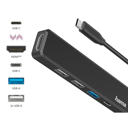 Hub USB, USB-C, HDMI Hama Hub USB, USB-C, HDMI Hama