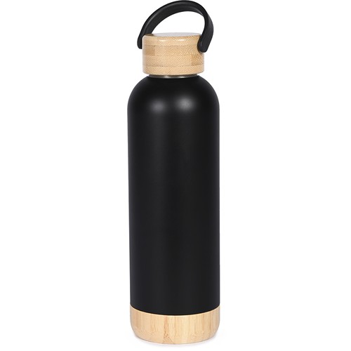 500 ML VACUUM BOTTLE WITH DOUBLE WALL IN STEEL AND BAMBOO 500 ML VACUUM BOTTLE WITH DOUBLE WALL IN STEEL AND BAMBOO