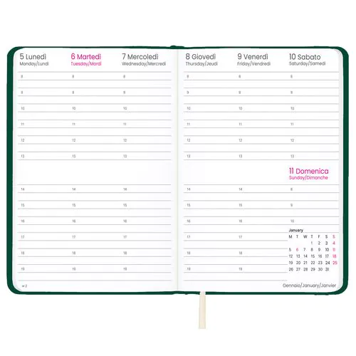2026 weekly planner with hard PU cover 2026 weekly planner with hard PU cover