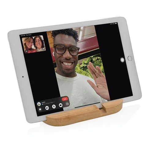 Bamboe tablet en telefoon stand
