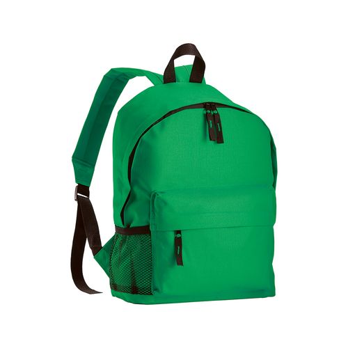 600D polyester 3-pocket backpack (one mesh side pocket). Adjustable shoulder straps 600D polyester 3-pocket backpack (one mesh side pocket). Adjustable shoulder straps