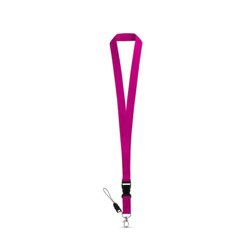 ANQUETIL. Polyester lanyard with metal carabiner