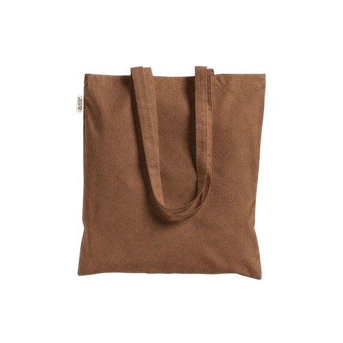 Plain-coloured shopper bag in 140 g/m2 recycled cotton. GRS certified Plain-coloured shopper bag in 140 g/m2 recycled cotton. GRS certified
