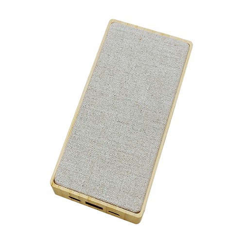 Powerbank solaire en bambou et chanvre Tirian