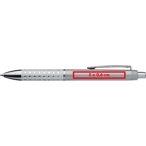 Plastic ball pen with sparkling dot grip zone Plastic ball pen with sparkling dot grip zone
