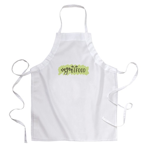 30% cotton/70% polyester (160 g/m2) cooking apron with adjustable tie