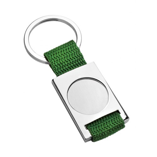 KEY CHAIN TEXTILE GREEN-HOLLOW 25MM KEY CHAIN TEXTILE GREEN-HOLLOW 25MM