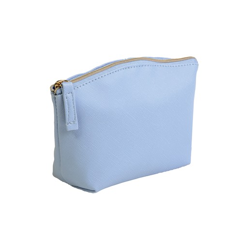 Multipurpose PU fine grain saffiano beauty case. Zipper closure and inner lining