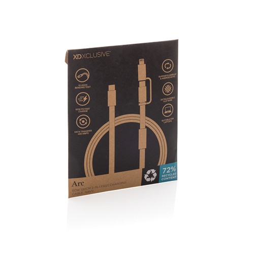 Arc RCS 60W 120 cm 2-in-1 fast charging cable