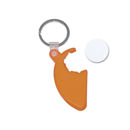 KEY-RING TOKEN HOLDER WITH SCRATCHCARD SCRAPER
