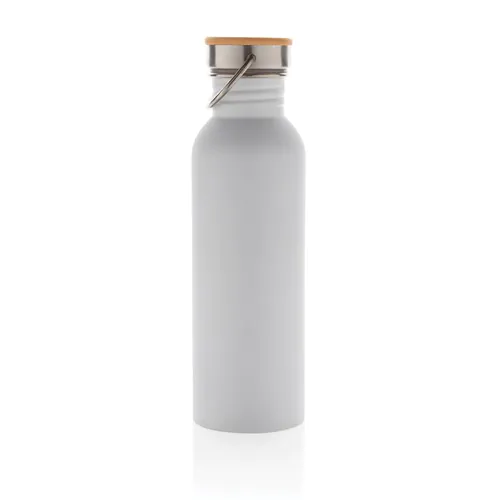 Bouteille en acier inoxydable avec couvercle en bambou Bouteille en acier inoxydable avec couvercle en bambou