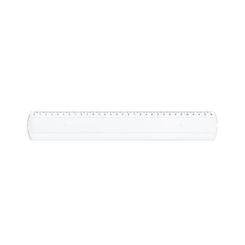 30CM TRANSPARENT PLASTIC RULER (SAN)