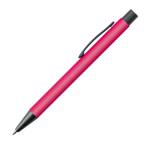 Plastic ballpoint pen with metal clip Plastic ballpoint pen with metal clip