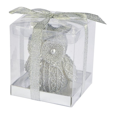 BOUGIE CHOUETTE GRISE AVEC GLITTER BOUGIE CHOUETTE GRISE AVEC GLITTER
