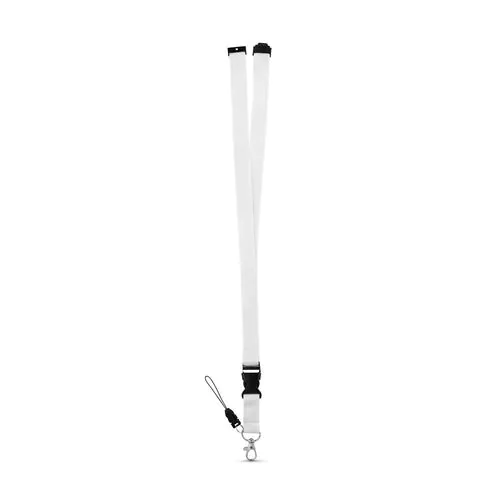 MURRAY. Polyester lanyard with metal carabiner
