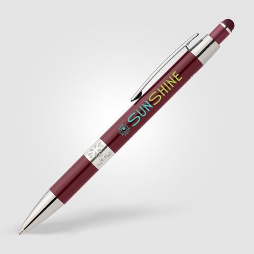 Adorn Recycled Aluminium Chrome Trim Stylus Pen