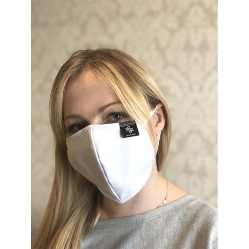 BLACK-BLACK cotton face mask