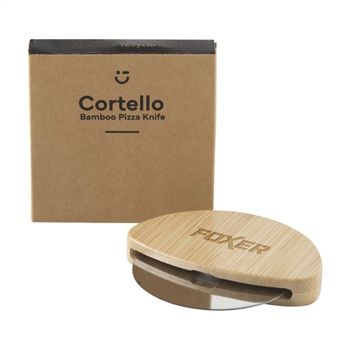 Cortello Bamboo Pizza Cutter pizzasnijder Cortello Bamboo Pizza Cutter pizzasnijder