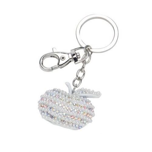 PORTE-CLÉS POMME AVEC STRASS-SANS BOÎTE PORTE-CLÉS POMME AVEC STRASS-SANS BOÎTE