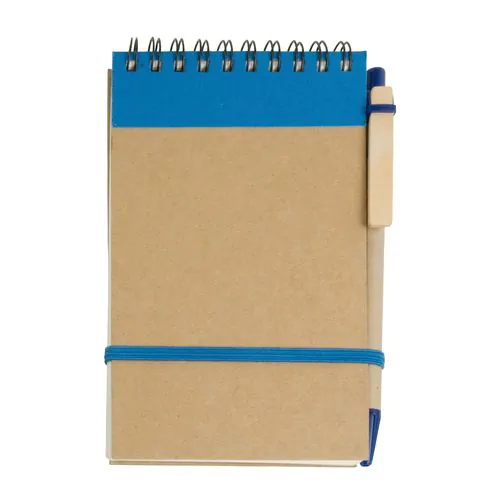 Bloc notes en papier recyclable avec stylo en carton (9x14,8 cm) Bloc notes en papier recyclable avec stylo en carton (9x14,8 cm)