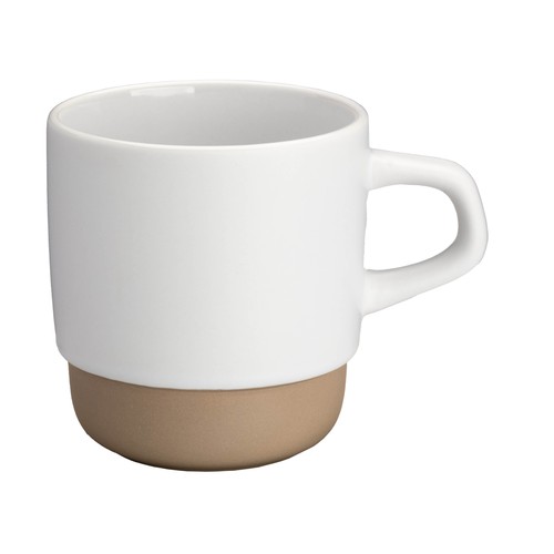 320 ml ceramic mug. Stackable. With matte exterior and glossy interior