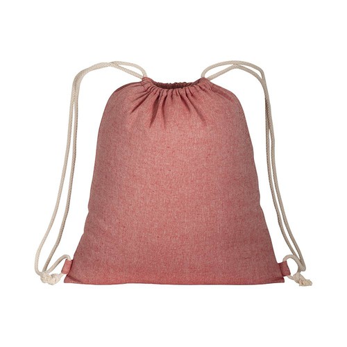 150g/m2 recycled cotton drawstring backpack
