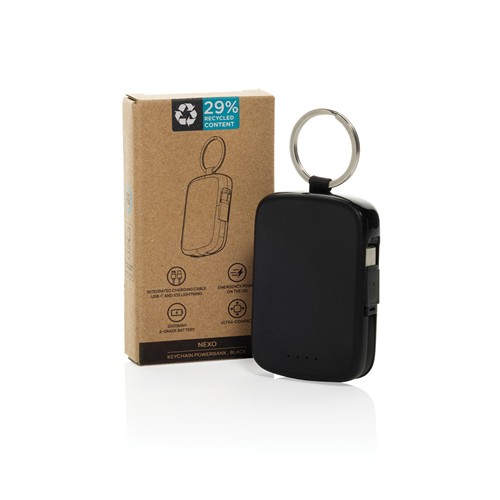 Nexo RCS keychain 2000 mah powerbank with integrated cables Nexo RCS keychain 2000 mah powerbank with integrated cables