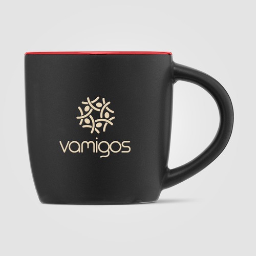 Zanzibar - 355 ml Matte Black Ceramic Mug with ColourPop Zanzibar - 355 ml Matte Black Ceramic Mug with ColourPop
