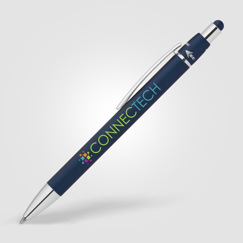 Orbit Spinner Stylo en métal chromé avec stylet