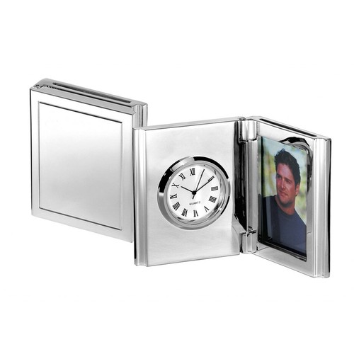 DESK CLOCK PHOTO FRAME - 50 x h65 mm DESK CLOCK PHOTO FRAME - 50 x h65 mm