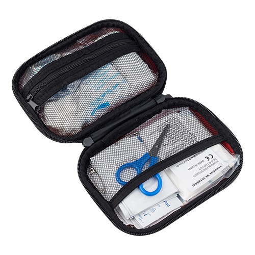 60-peice first aid kit. Contains: 1 gauze bandage, Coleo 60-peice first aid kit. Contains: 1 gauze bandage, Coleo