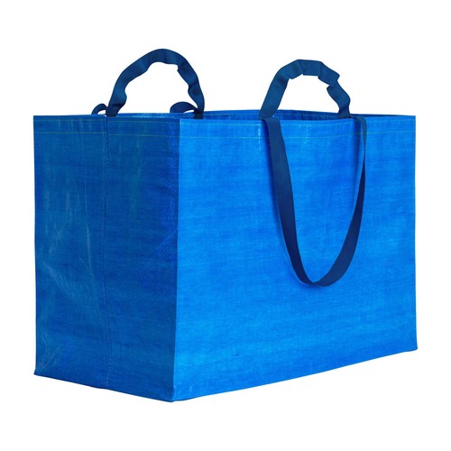 Shopper maxi in polipropilene riciclato con manici doppi a nastro (corti e lunghi) Shopper maxi in polipropilene riciclato con manici doppi a nastro (corti e lunghi)