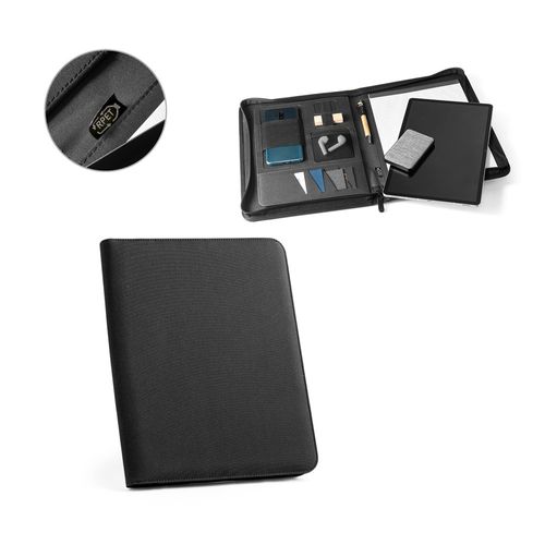 EMERGE FOLDER. A4 folder in recycled polyester (100% rPET) 300D with zipper EMERGE FOLDER. A4 folder in recycled polyester (100% rPET) 300D with zipper