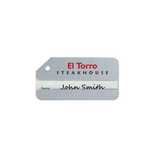 Aluminum Luggage Tag Silver Aluminum Luggage Tag Silver