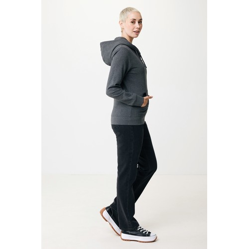 Felpa con cappuccio IQONIQ Abisko in cotone riciclato e zip