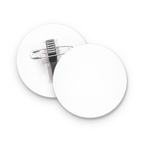 BADGE MIT KLAMMER UND NADEL