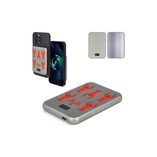 Xoopar Smile Specchio Wireless Powerbank compatibile con MagSafe 5000 mAh