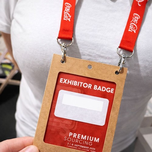 Eco-Friendly A6 Craft Paper Badge Holder – EU Manufacturer – OEM / Private Label