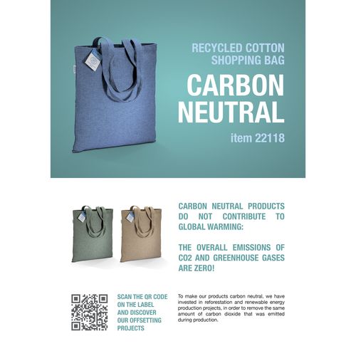 280 g/m2 recycled cotton carbon neutral apron 280 g/m2 recycled cotton carbon neutral apron