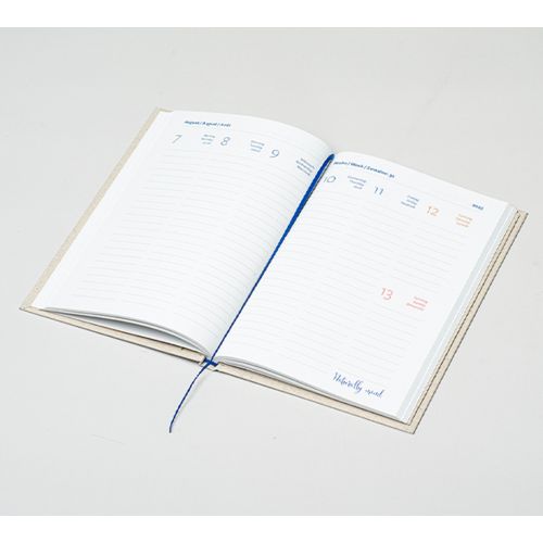 Mindnotes® diary in a grass paper hardcover
