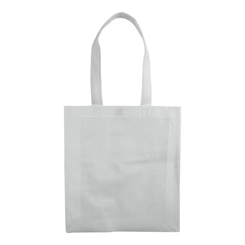 Bolsa de tejido sin tejer termosoldado, asas largas y fuelle Bolsa de tejido sin tejer termosoldado, asas largas y fuelle