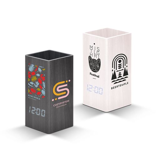 CLOCK WITH PENCILS AND THERMOMETER, OFFICE CLOCK CLOCK WITH PENCILS AND THERMOMETER, OFFICE CLOCK